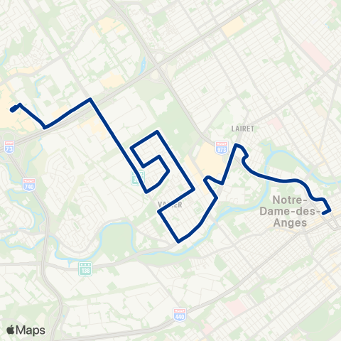 RTC Place Jacques-Cartier - Lebourgneuf map