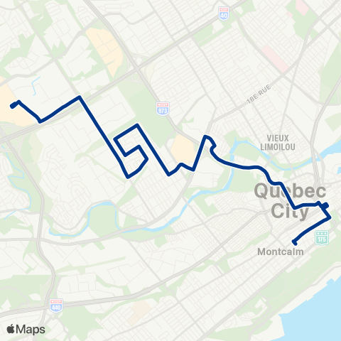 RTC Pl. J.-Cartier / Colline Parlementaire - Lebourgneuf map
