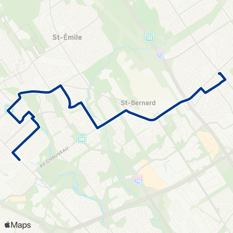 RTC Terminus Charlesbourg - Loretteville map