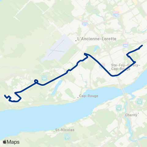 RTC Cégep Garneau - Saint-Augustin map