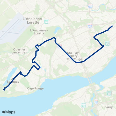 RTC Cégep Garneau - Saint-Augustin map