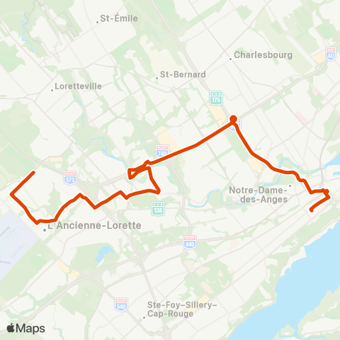 RTC Colline Parlementaire - l'Ancienne-Lorette map