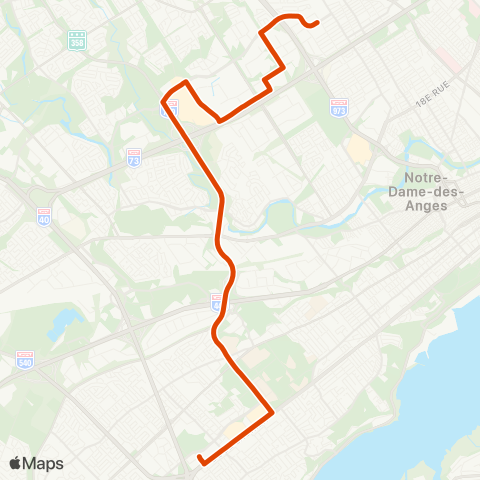 RTC Saint-Rodrigue - Sainte-Foy Centre map