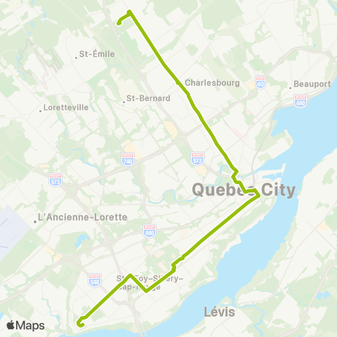 RTC Terminus de la Faune - Colline Parlementaire map