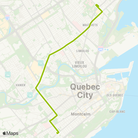 RTC Terminus Beauport - Station Belvédère map