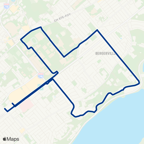 RTC Sillery - Université Laval map