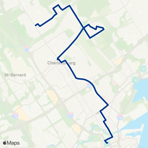 RTC Pl. Jacques-Cartier - Station des Roses map