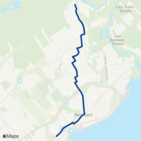 RTC Terminus Beauport - Ste-Thérèse-de-Lisieux map