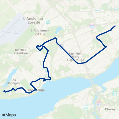 RTC Cégep Garneau - Saint-Augustin map