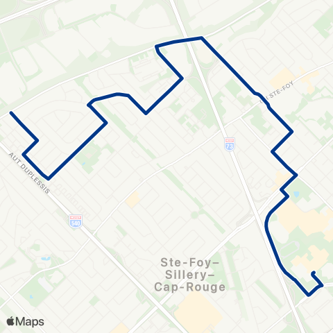 RTC Lignes scolaires École Secondaire de Rochebelle - des Sapins / du Versant-N. map