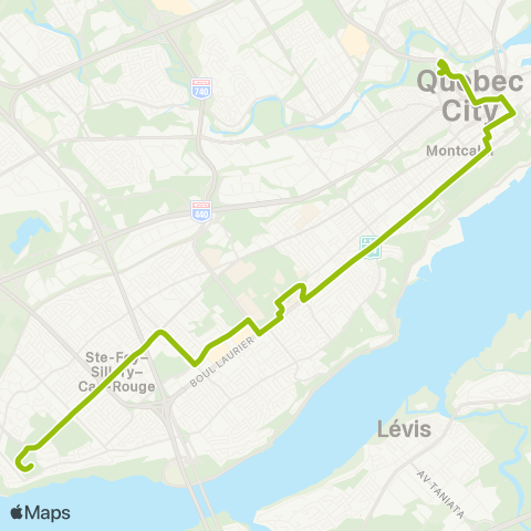 RTC Terminus Parc-Victoria - Pointe-de-Ste-Foy map