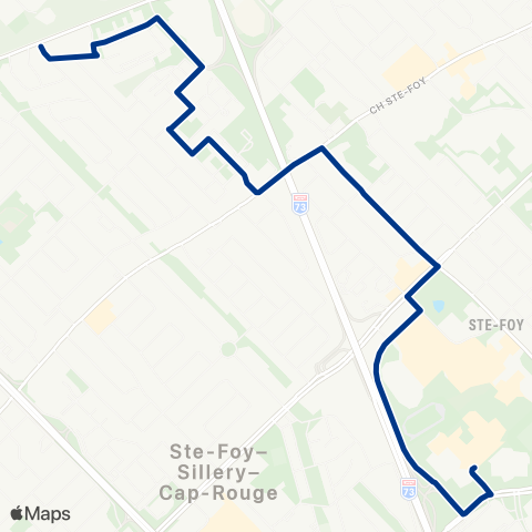 RTC Lignes scolaires École Secondaire de Rochebelle - de la Suète / du Versant-N. map