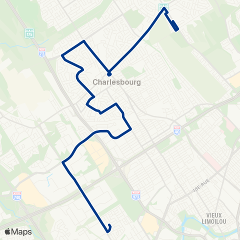 RTC Lignes scolaires Saint-Jean-Eudes - Samson / Baker map