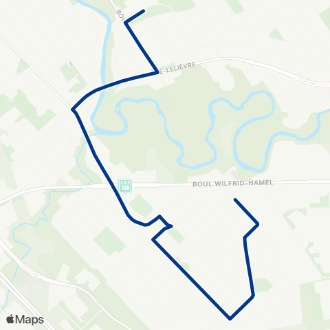 RTC Lignes scolaires École Secondaire la Camaradière - O'neil / W.-Hamel map
