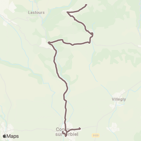 RTCA Limousis - Conques sur Obiel map