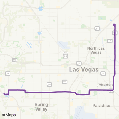 RTC Spring Mtn. / Desert Inn / Lamb map