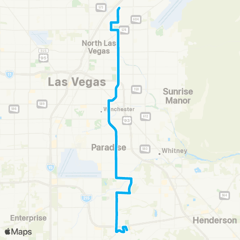 RTC Pecos / Green Valley Pkwy. map