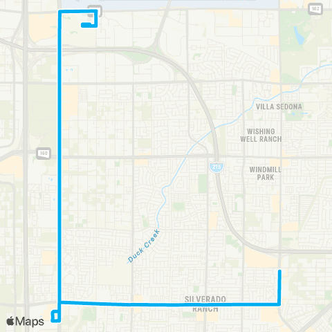 RTC Las Vegas Bl. South / Silverado Ranch map