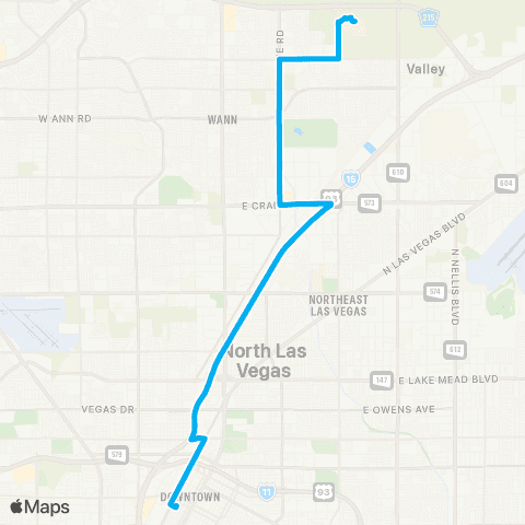 RTC Downtown & Vets. Med. Ctr. Express map