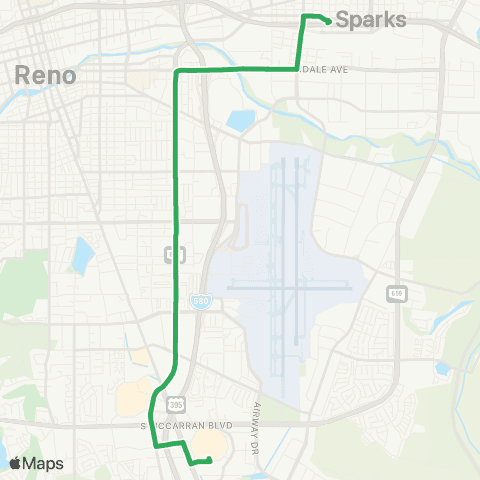 RTC Ride Kietzke map