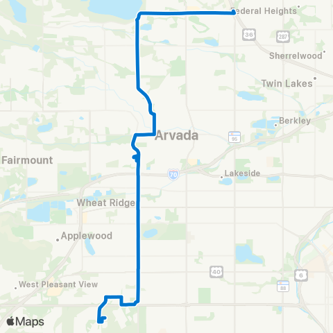 RTD Kipling Street map