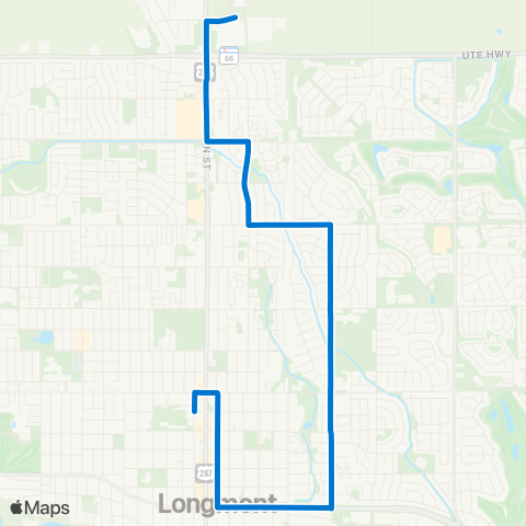 RTD Eastside Crosstown map