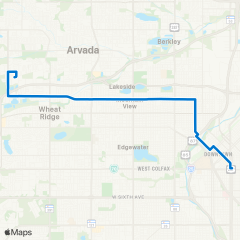 RTD 44th Avenue map