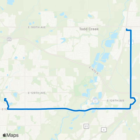 RTD Thornton / Brighton map