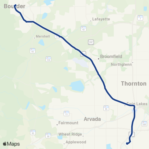 RTD Denver - Boulder Station map