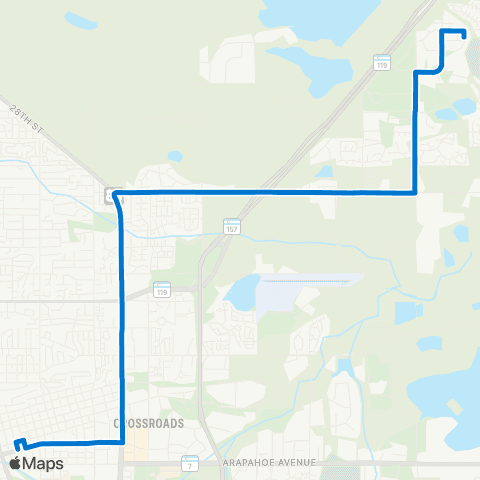 RTD 28th St / Gunbarrel map