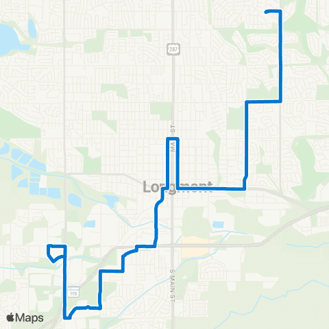 RTD Skyline Crosstown map