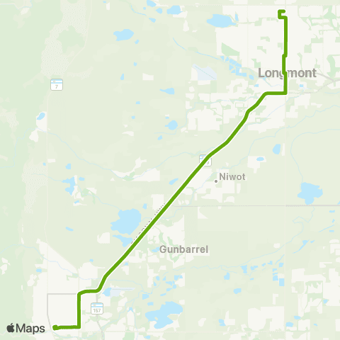 RTD Boulder / Longmont map