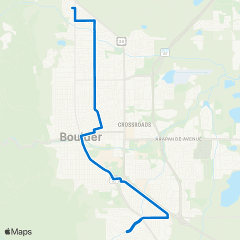 RTD Table Mesa / Moorhead / North 19th map