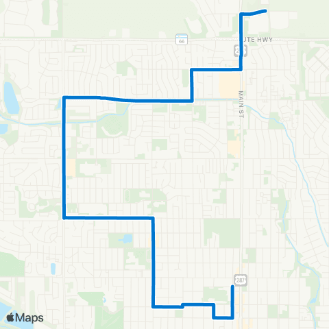 RTD Westside Crosstown map