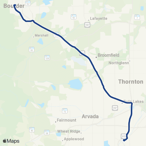 RTD Denver - Boulder Station map