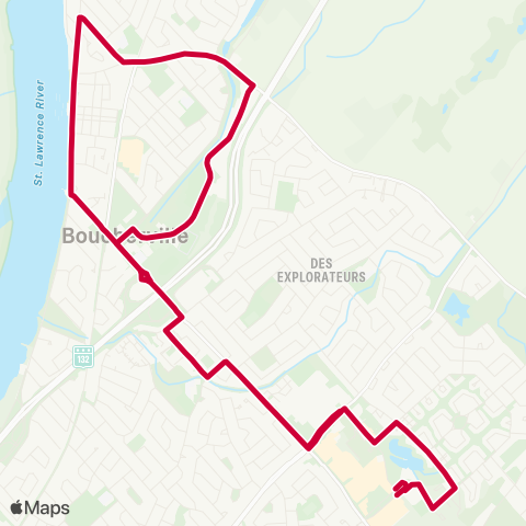 RTL Navette Boucherville map