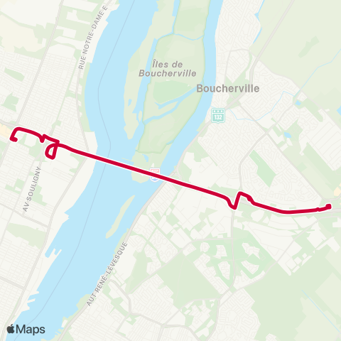 RTL Express de Touraine / de Montarville / Radisson map