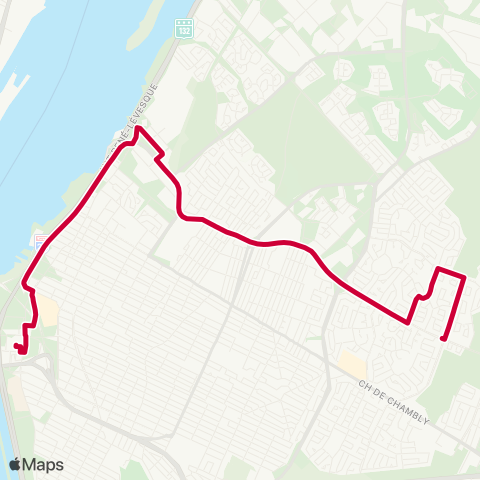 RTL Roland-Therrien / Roberval map
