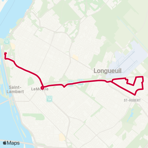 RTL Secteurs l-M St-Hubert map