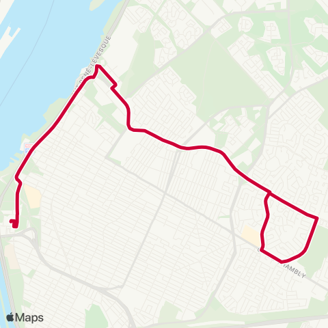 RTL Roland-Therrien / Roberval map