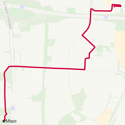 RTL Secteurs R-S-T Brossard / St-Laurent map
