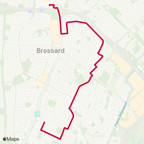 RTL Secteurs M-N-O Brossard map