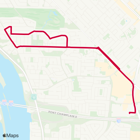 RTL Simard / du Béarn map