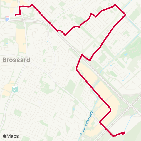 RTL Chevrier / Secteur B Brossard map