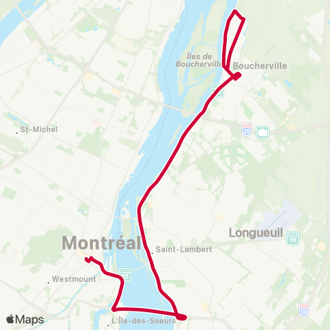 RTL Marie-Victorin / du Fort St-Louis / TCV map
