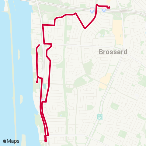 RTL Taxi Collectif - Brossard M.-Victorin / St-Laurent map