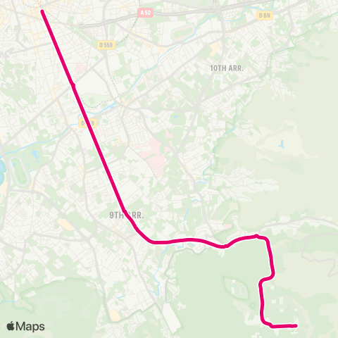 RTM Castellane - Campus de Luminy map