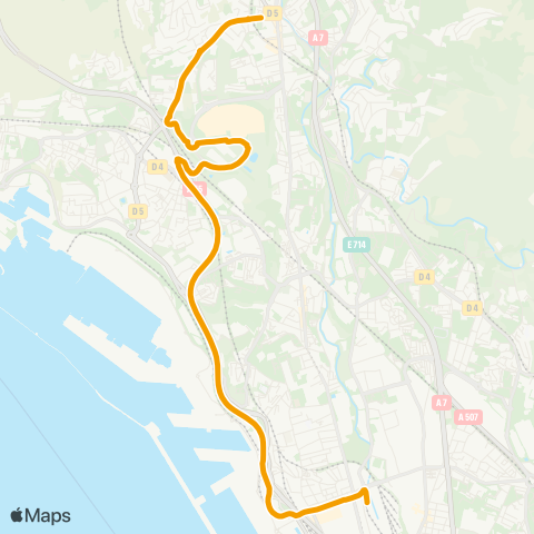 RTM Gèze - St Antoine map