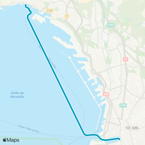 RTM Vieux Port - l'Estaque map