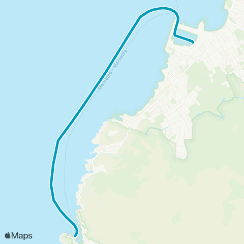 RTM La Pointe Rouge - les Goudes map